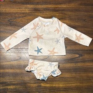 Starfish Print Baby Swim Set / modern moments